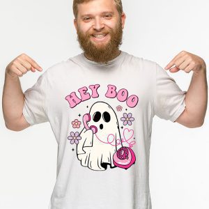 Groovy Hey Boo Cute Ghost Funny Halloween Mens Womens Kids T Shirt 3