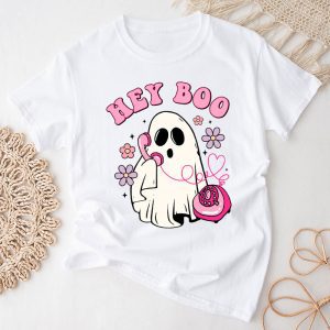 Groovy Hey Boo Cute Ghost Funny Halloween Mens Womens Kids T-Shirt