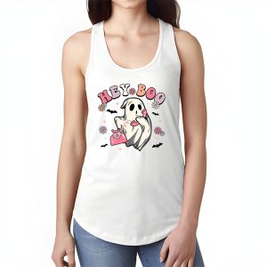 Groovy Hey Boo Cute Ghost Funny Halloween Mens Womens Kids Tank Top 1 3