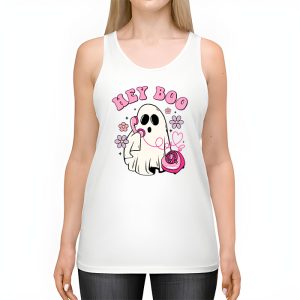 Groovy Hey Boo Cute Ghost Funny Halloween Mens Womens Kids Tank Top 2