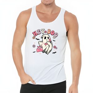 Groovy Hey Boo Cute Ghost Funny Halloween Mens Womens Kids Tank Top 3 3