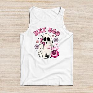 Spirit Halloween Shirts Groovy Hey Boo Cute Ghost Special Tank Top