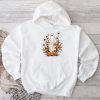 Groovy Vintage Floral Ghost Cute Halloween Spooky Season Hoodie