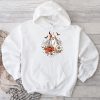 Groovy Vintage Floral Ghost Cute Halloween Spooky Season Hoodie