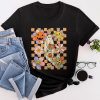 Groovy Vintage Floral Ghost Cute Halloween Spooky Season T-Shirt