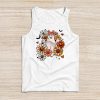 Groovy Vintage Floral Ghost Cute Halloween Spooky Season Tank Top