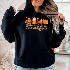 Happpy Thanksgiving Day Autumn Fall Maple Leaves Thankful Hoodie 2 1