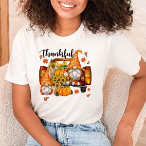 Happpy Thanksgiving Day Autumn Fall Maple Leaves Thankful T Shirt 1 2