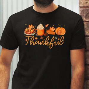 Happpy Thanksgiving Day Autumn Fall Maple Leaves Thankful T Shirt 3 1