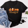 Happpy Thanksgiving Day Autumn Fall Maple Leaves Thankful T-Shirt