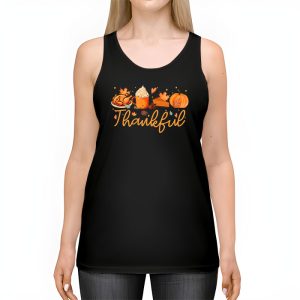 Happpy Thanksgiving Day Autumn Fall Maple Leaves Thankful Tank Top 2 1