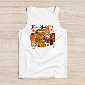 Thanksgiving Family Shirts Happy Thanksgiving Day Fall Leaves Thankful Tank Top