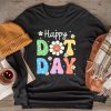 Happy Dot Day Hippie Flowers Smile Face Groovy Teacher Kids Longsleeve Tee