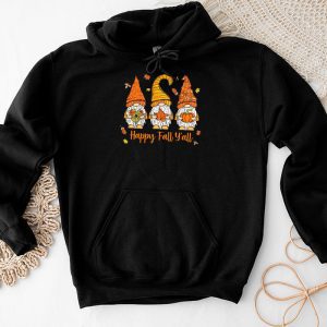 Thanksgiving Shirt Ideas Happy Fall Y’all Gnome Autumn Lovely Hoodie