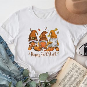 Happy Fall Yall Gnome Autumn Gnomes Pumpkin Spice Season T Shirt 1 3