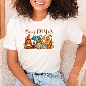 Happy Fall Yall Gnome Autumn Gnomes Pumpkin Spice Season T Shirt 2 4
