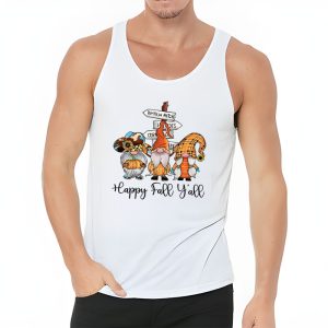 Happy Fall Yall Gnome Autumn Gnomes Pumpkin Spice Season Tank Top 3 1