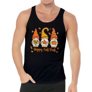 Happy Fall Yall Gnome Autumn Gnomes Pumpkin Spice Season Tank Top 3