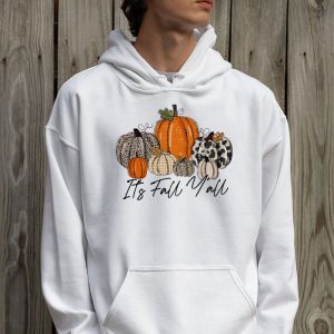 Happy Fall Yall Pumpkin Leopard Its Fall Yall Women Hoodie 2 4