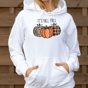 Happy Fall Yall Pumpkin Leopard Its Fall Yall Women Hoodie 3 3