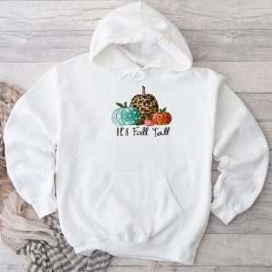 Happy Fall Y'all Pumpkin Leopard Its Fall Yall Women Hoodie