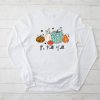 Happy Fall Y'all Pumpkin Leopard Its Fall Yall Women Longsleeve Tee