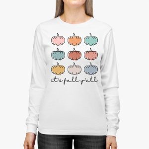 Happy Fall Yall Pumpkin Leopard Its Fall Yall Women Longsleeve Tee 2 1