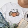 Happy Fall Y’all Pumpkin Leopard Its Fall Yall Women T-Shirt