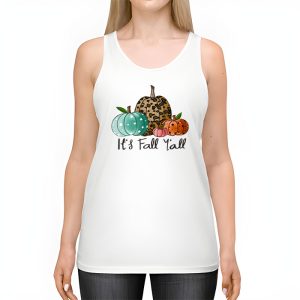 Happy Fall Yall Pumpkin Leopard Its Fall Yall Women Tank Top 2 2