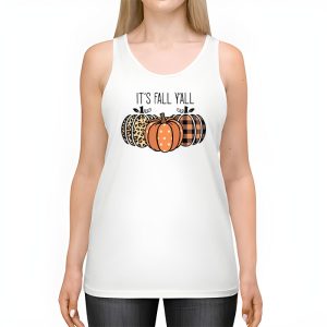 Happy Fall Yall Pumpkin Leopard Its Fall Yall Women Tank Top 2 3