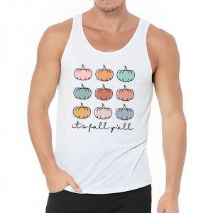 Happy Fall Yall Pumpkin Leopard Its Fall Yall Women Tank Top 3 1