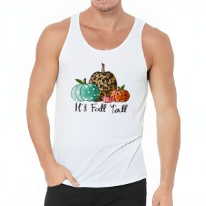 Happy Fall Yall Pumpkin Leopard Its Fall Yall Women Tank Top 3 2