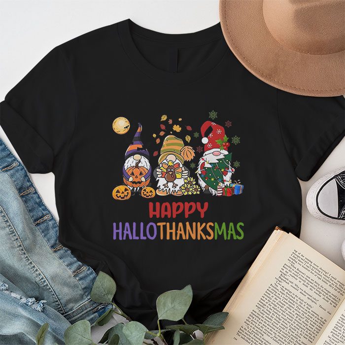 Happy-Hallothanksmas-Cute-Gnomes-Fall-Halloween-Women-Girls-T-Shirt-1 Happy Hallothanksmas Cute Gnomes Fall Halloween Women Girls T Shirt 1