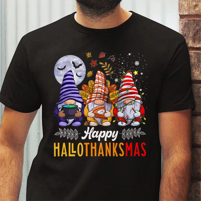 Happy-Hallothanksmas-Cute-Gnomes-Fall-Halloween-Women-Girls-T-Shirt-3 Happy Hallothanksmas Cute Gnomes Fall Halloween Women Girls T Shirt 3 2