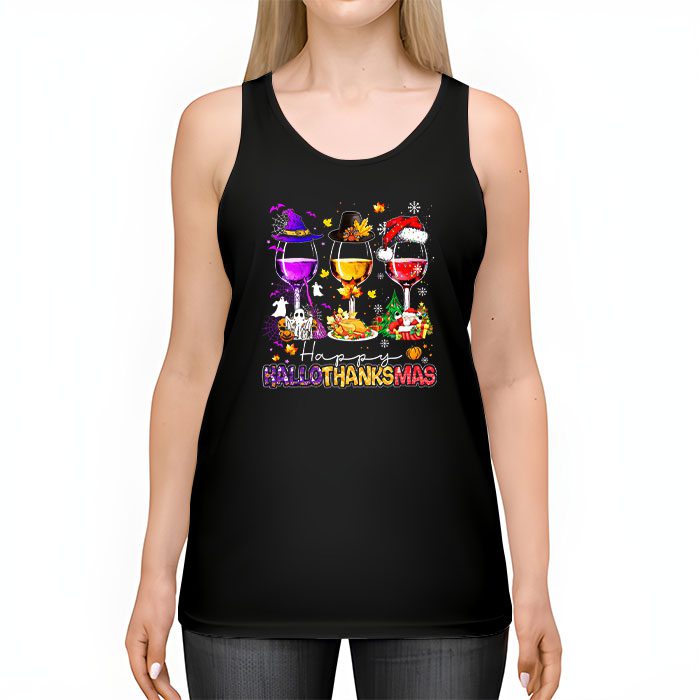 Happy-Hallothanksmas-Wine-Glasses-Witch-Santa-Hat-Pumpkin-Tank-Top-2 Happy Hallothanksmas Wine Glasses Witch Santa Hat Pumpkin Tank Top 2 4