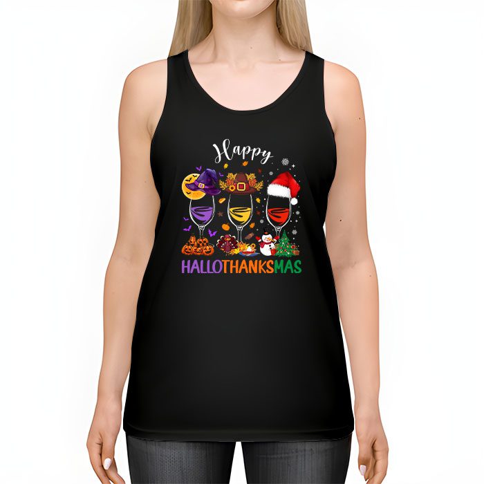 Happy-Hallothanksmas-Wine-Glasses-Witch-Santa-Hat-Pumpkin-Tank-Top-2 Happy Hallothanksmas Wine Glasses Witch Santa Hat Pumpkin Tank Top 2