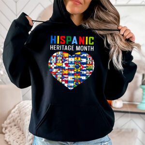 Happy National Hispanic Heritage Month All Countries Heart Hoodie 1 7