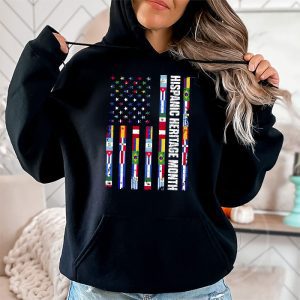 Happy National Hispanic Heritage Month All Countries Heart Hoodie 2 4