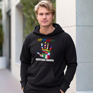 Happy National Hispanic Heritage Month All Countries Heart Hoodie 3 1