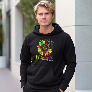 Happy National Hispanic Heritage Month All Countries Heart Hoodie 3