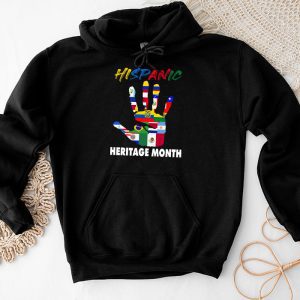 Hispanic Heritage Month Shirts All Countries Flag Hands Special Hoodie