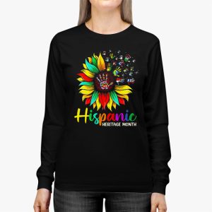 Happy National Hispanic Heritage Month All Countries Heart Longsleeve Tee 2