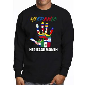 Happy National Hispanic Heritage Month All Countries Heart Longsleeve Tee 3 1