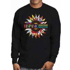 Happy National Hispanic Heritage Month All Countries Heart Longsleeve Tee 3 2