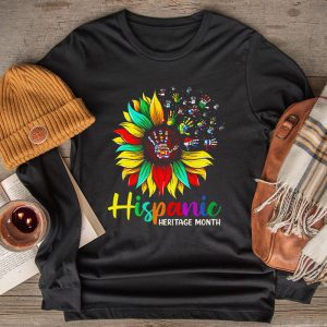 Happy National Hispanic Heritage Month All Countries Heart Longsleeve Tee