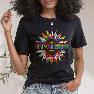 Happy National Hispanic Heritage Month All Countries Heart T Shirt 2 2