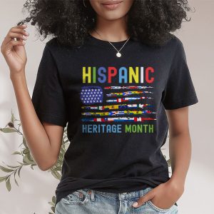 Happy National Hispanic Heritage Month All Countries Heart T Shirt 2 3