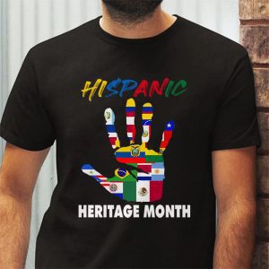 Happy National Hispanic Heritage Month All Countries Heart T Shirt 3 1