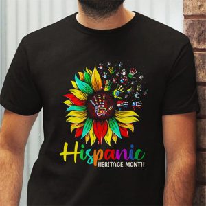 Happy National Hispanic Heritage Month All Countries Heart T Shirt 3