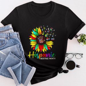 Happy National Hispanic Heritage Month All Countries Heart T-Shirt